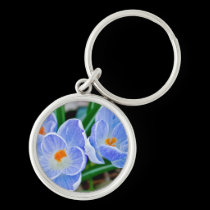 Blue Crocuses keychains