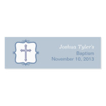 Blue Cross Baptism Small Tag Business Card