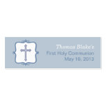 Blue Cross Communion Small Tag Business Card
