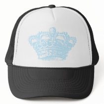 Blue Crown Mesh Hats
