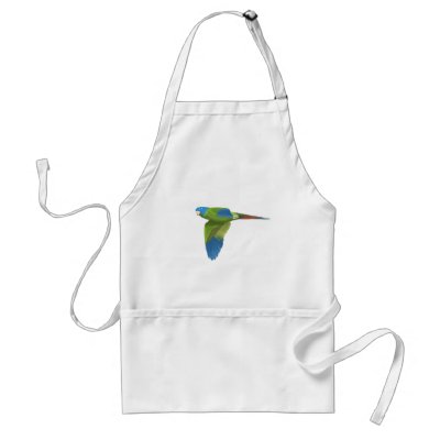 Blue-crowned Conure Apron by antshrikestudio