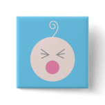 Blue Cry Baby Button