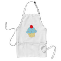 Blue Cupcake Apron