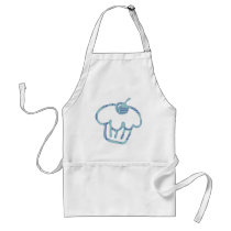 Blue Cupcake Apron