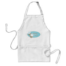 Blue Cupcake Logo Apron