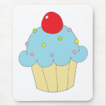 Blue Cupcake Mousemats