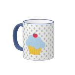 Blue Cupcake Mug