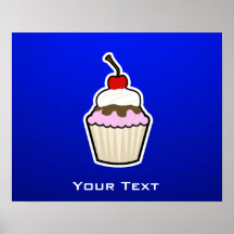 Blue Cupcake Posters