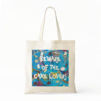 Blue Cupcakes 'cake lover' tote bag