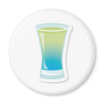 Blue Curacao shotglass Magnets