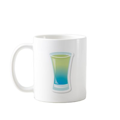 Blue Curacao shotglass Coffee Mug by Zandiepants