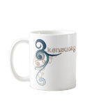 Blue Curly Swirl Kentucky Mug