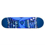 Blue Curves Skateboard