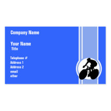Blue Cycling Business Card Templates