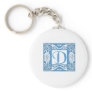 Blue D Keychain