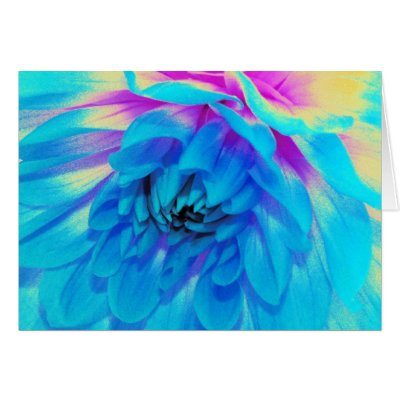 Blue Dahlia  ,  Forever Summer (CARD) by ginaayerssignore
