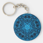 BLUE  DAHLIA KEYCHAINS