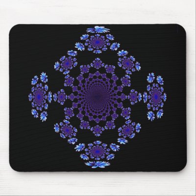 Blue Daisies Mousepad by ggbythebay