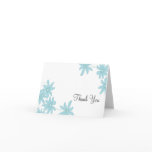 Blue Daisies Thank You Note Greeting Card
