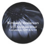 Blue Daisy Flower Return Address Labels