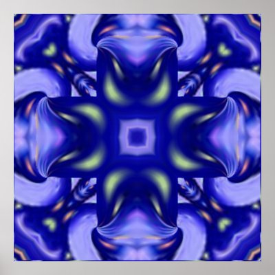 Blue Daliance Poster by snowfairytwinkle