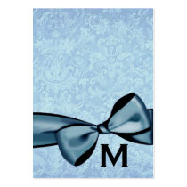BLUE Damask Wedding Gift Tags or Tiny Fold a Note