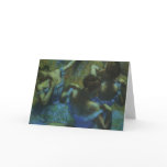 Blue Dancers by Edgar Degas Card
