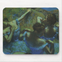 Blue Dancers by Edgar Degas Mousepad