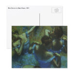 Blue Dancers by Edgar Degas Post Cards