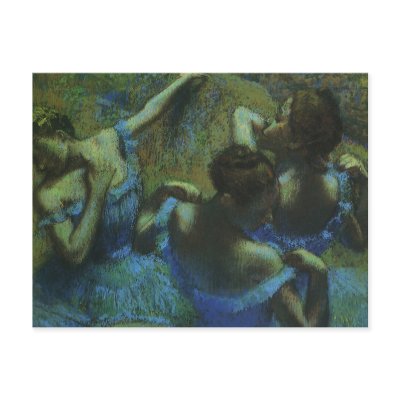 Blue Dancers by Edgar Degas Post Cards by MasterpieceCafe