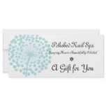 Blue Dandelion Flower Gift Certificate {Updated}