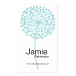 Blue Dandelion Flower Vertical Business Cards business cards
