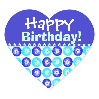 Blue Dandelions Happy Birthday Sticker by ggbythebay