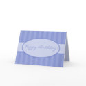 Blue Deco Birthday Card