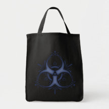 Blue Delft Biohazard Canvas Bags