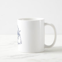 Blue Delft Biohazard Coffee Mug