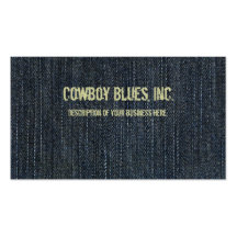Blue Denim Business Card