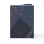 Blue Denim Invitation cards