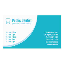 Blue Dental Care Dentist Business Card