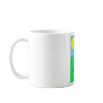 Blue Design Colours - Add Your Own Text Mugs