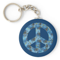 Blue Design of Peace Sign, Peace Symbol