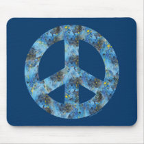 Blue Design of Peace Sign, Peace Symbol
