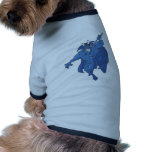 Blue Devil Attack Pet T Shirt