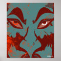 Blue Devil Faces posters