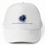 Blue diamond heart hat by Orena T-M 2009