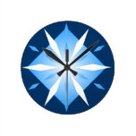 Blue Diamonds Wall Clock