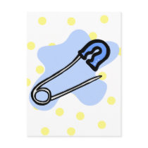 Blue Diaper Pin