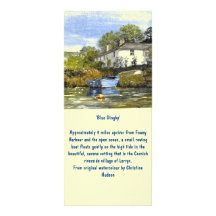 'Blue Dinghy' Large Bookmark / Rack Card