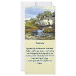 'Blue Dinghy' Large Bookmark / Rack Card rack cards