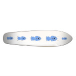 Blue Dog Cartoon Drawing, on White. Custom skateboards